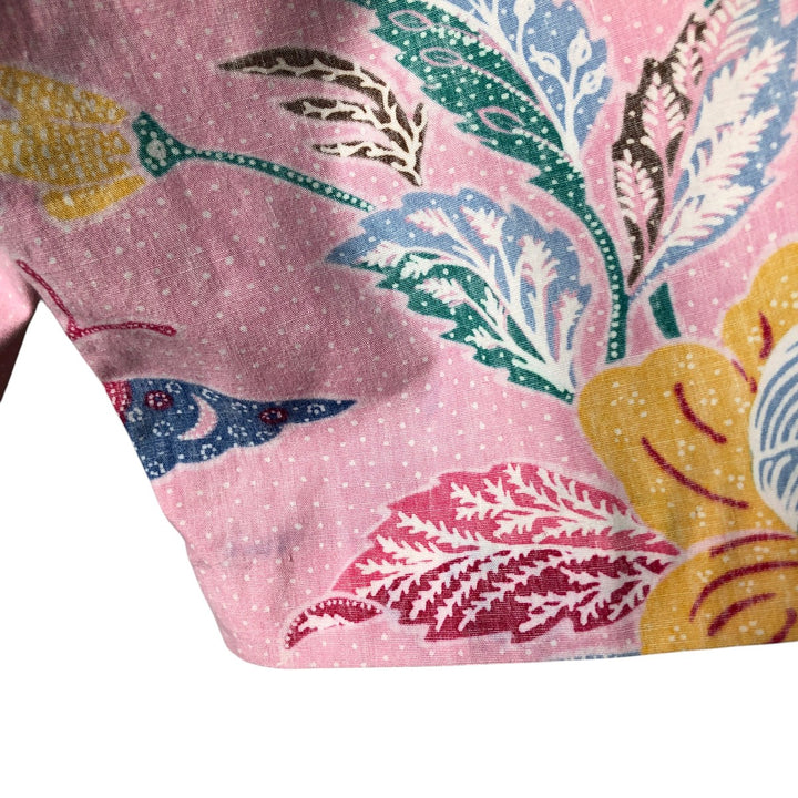 80'S Reyn Spooner Gold Tag All-Over Print Pullover Button-Down Hawaiian Aloha Shirt, Men's Size L cotton pink type Vintage Second Hand