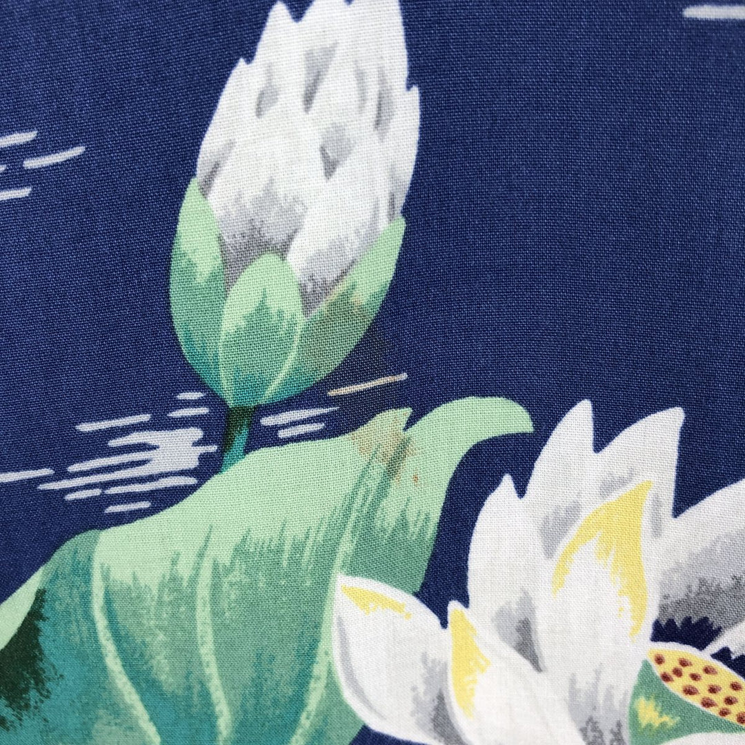 80s-90'S Reyn Spooner Diamond Head Tag All-Over Rayon Hawaiian Aloha Shirt Box Shirt Men's M Size Rayon blue type Vintage Second Hand