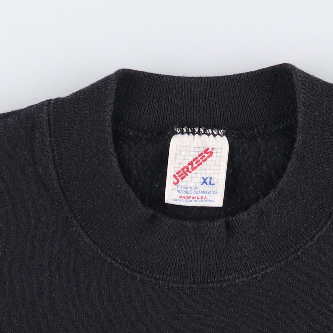 Vintage 80s-90'S Jerseys MetLife Advertising Sweatshirt, Made in USA, Men's XL cotton black type Vintage Second Hand