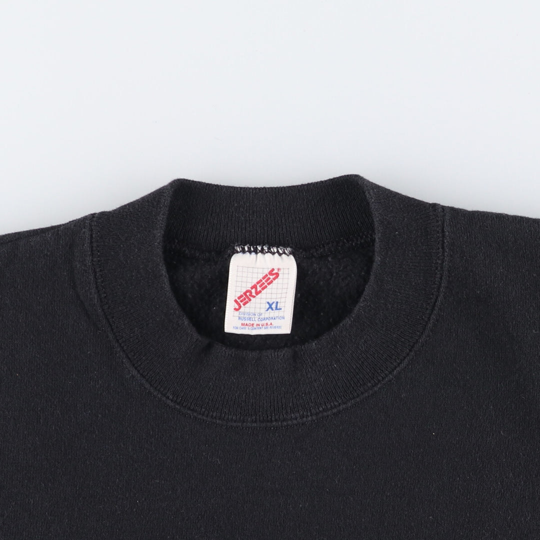 Vintage 80s-90'S Jerseys MetLife Advertising Sweatshirt, Made in USA, Men's XL cotton black type Vintage Second Hand