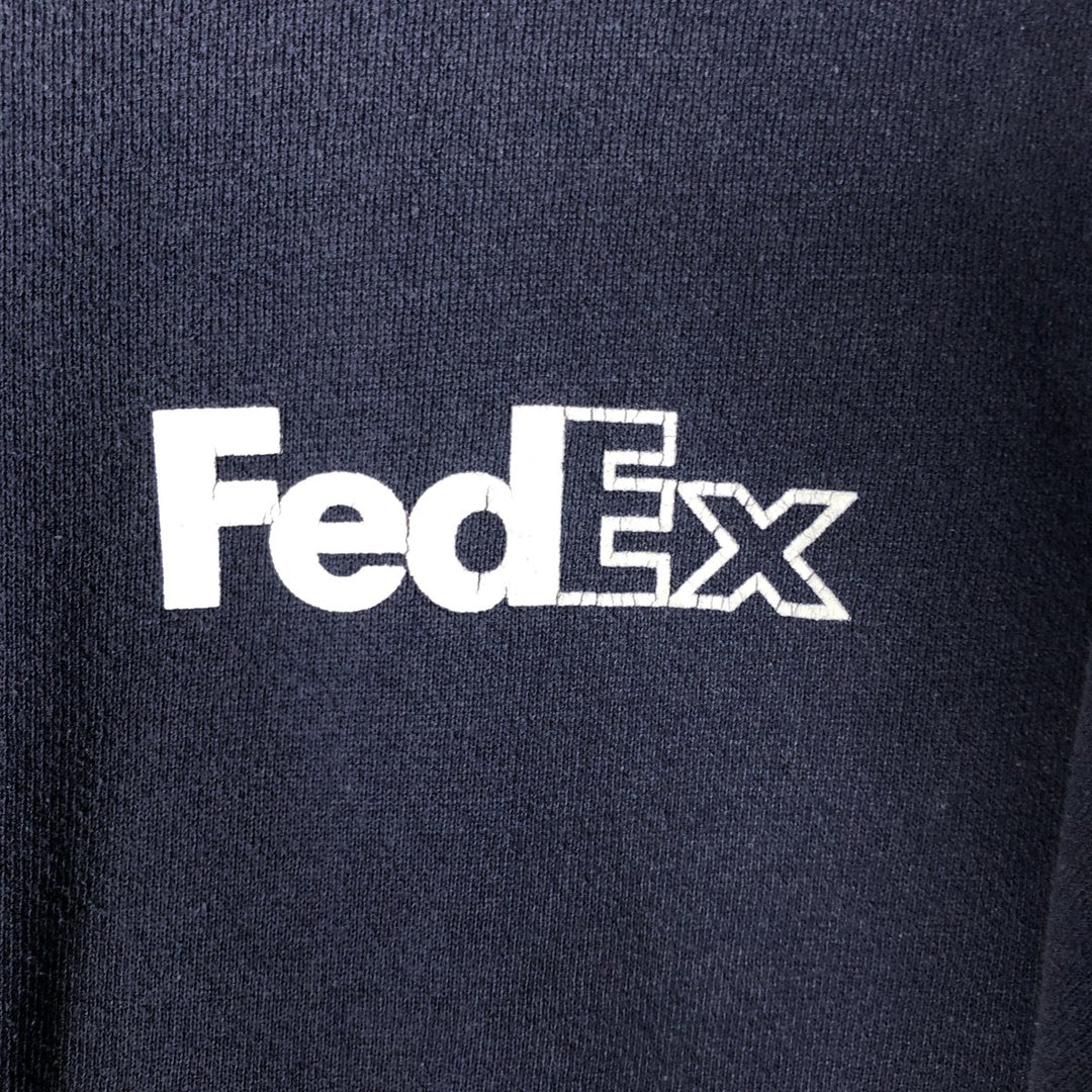 Vintage Lee FedEx Advertising Sweatshirt from the 90s-00s, Men's XL cotton navy blue type Vintage Second Hand