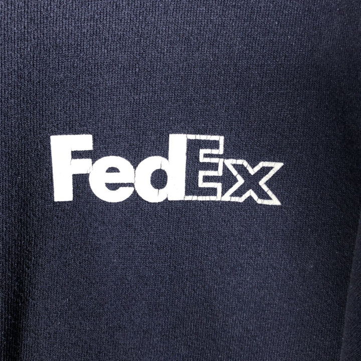 Vintage Lee FedEx Advertising Sweatshirt from the 90s-00s, Men's XL cotton navy blue type Vintage Second Hand