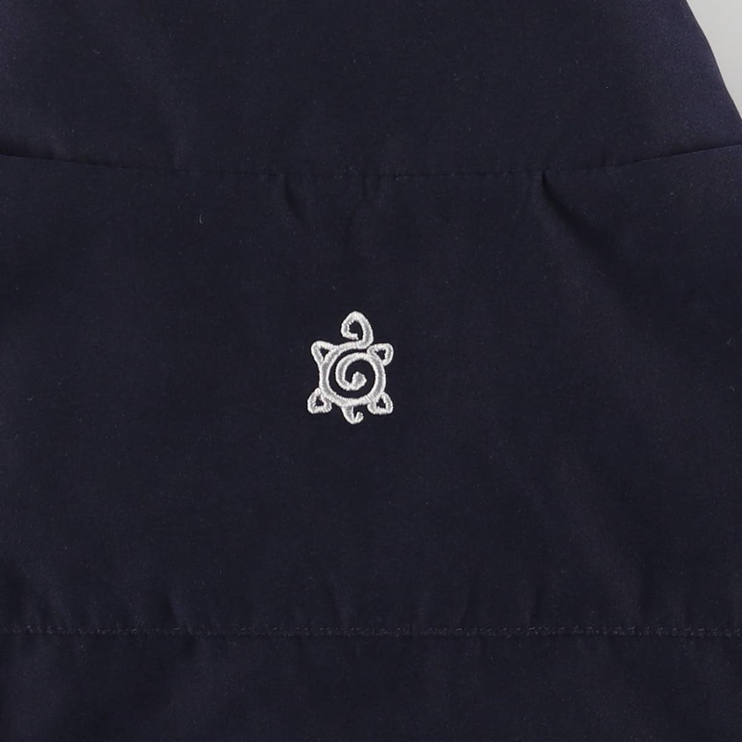 TURTLESON Pullover Half-Zip Warm-Up Vest, Men's XL polyester navy blue type Vintage Second Hand