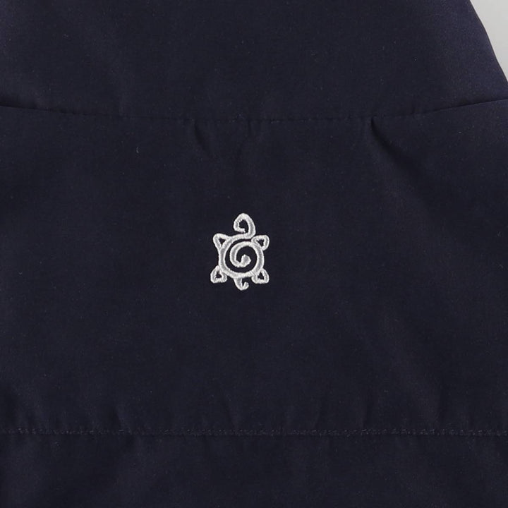 TURTLESON Pullover Half-Zip Warm-Up Vest, Men's XL polyester navy blue type Vintage Second Hand