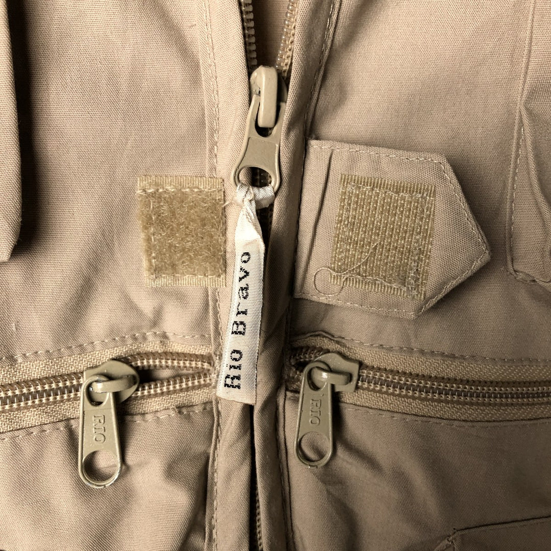 Vintage 90'S Prestige Rio Bravo Fishing Vest, Men's Size L cotton Beige type Vintage Second Hand