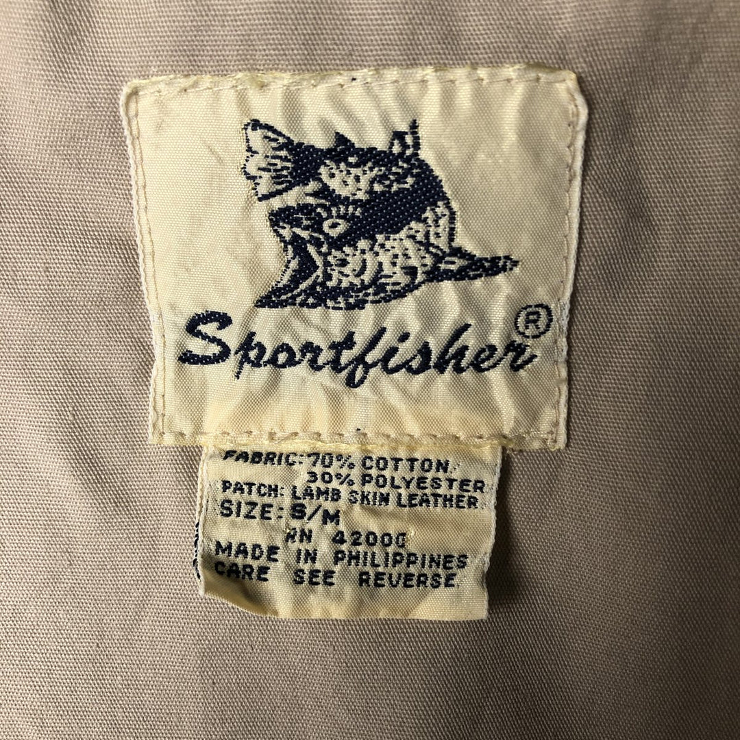 Vintage 90'S Sportfisher fishing vest, size M, men's cotton Beige type Vintage Second Hand