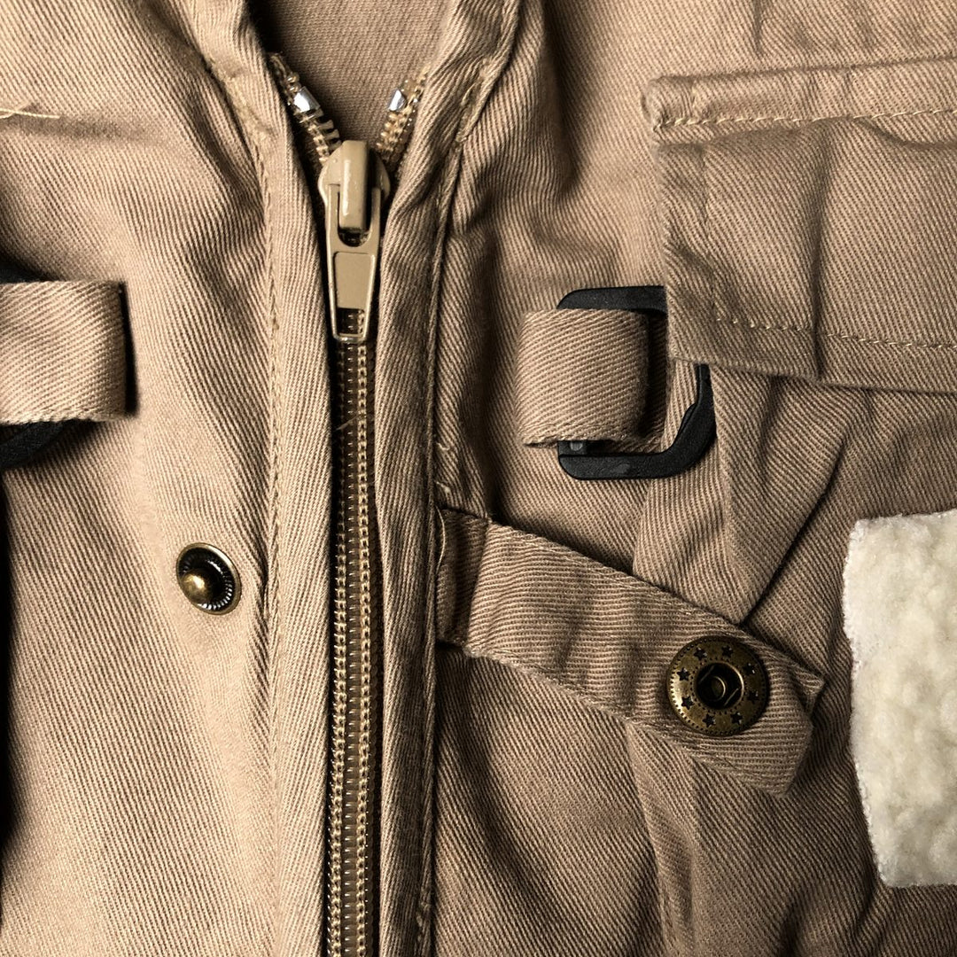 Vintage 90'S Ausable Fishing Vest, Men's Size L cotton beige type brown Vintage Second Hand