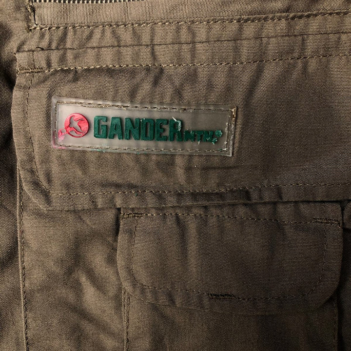 GANDER MOUNTAIN Fishing Vest, Men's Size L cotton brown type Vintage Second Hand