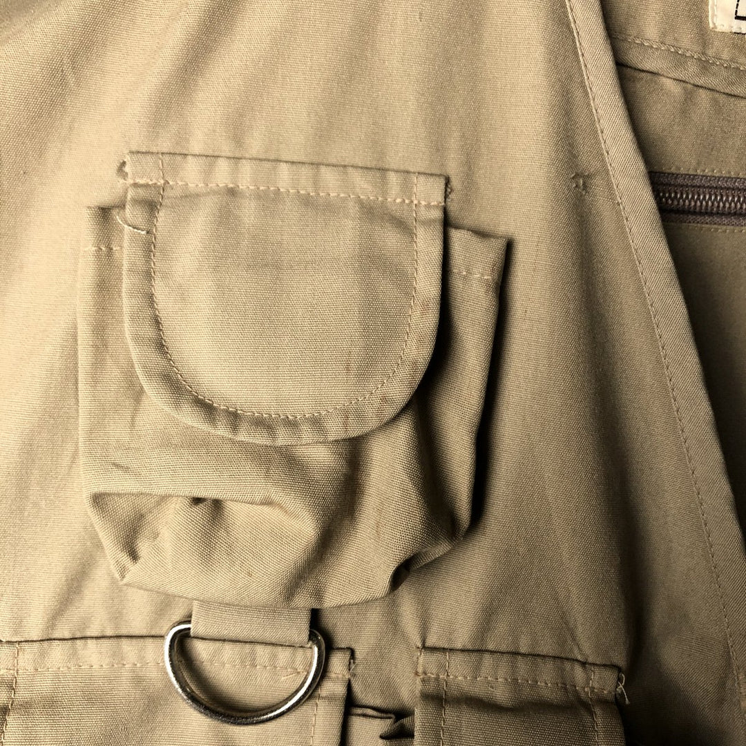 Vintage 80s-90'S WOODFIELD fishing vest, men's size L polyester Beige type Vintage Second Hand