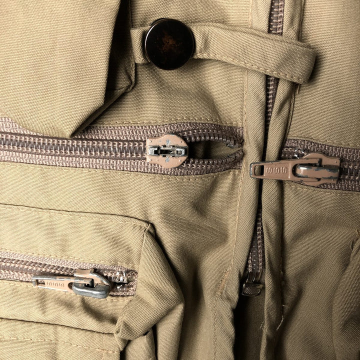 Vintage 80s-90'S WOODFIELD fishing vest, men's size L polyester Beige type Vintage Second Hand