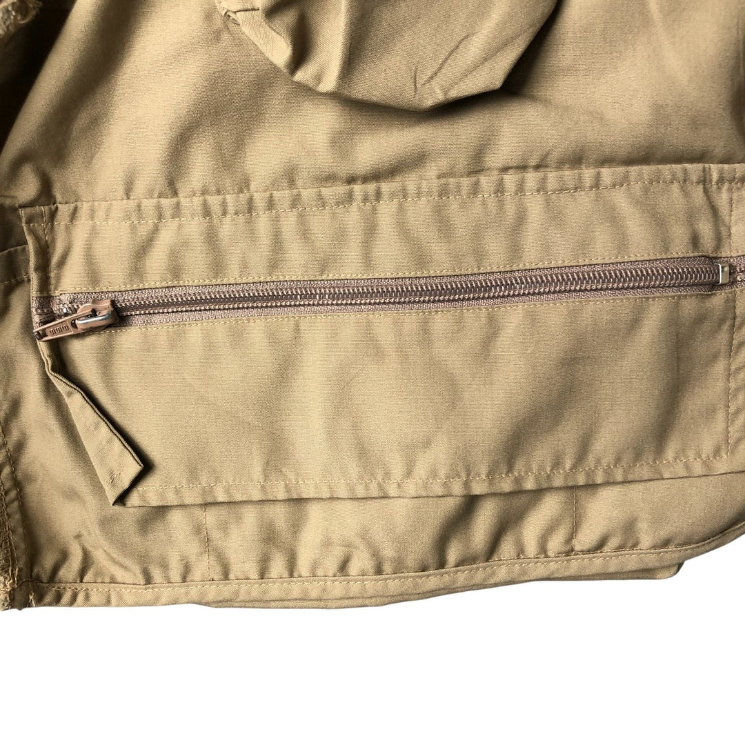 Vintage 80s-90'S WOODFIELD fishing vest, men's size L polyester Beige type Vintage Second Hand