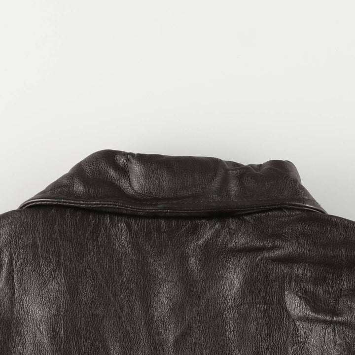 2000'S GAP Swing Top Padded Leather Blouson Jacket, Women's Size XL genuine leather brown type Vintage Second Hand