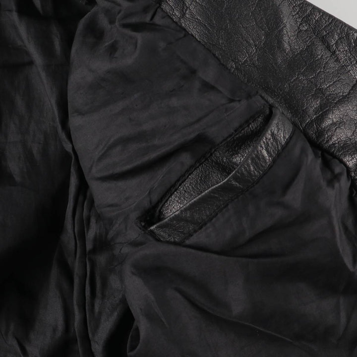 90'S Wilsons Leather Double Rider Jacket, Women's Size Medium, Vintage genuine leather black type Vintage Second Hand