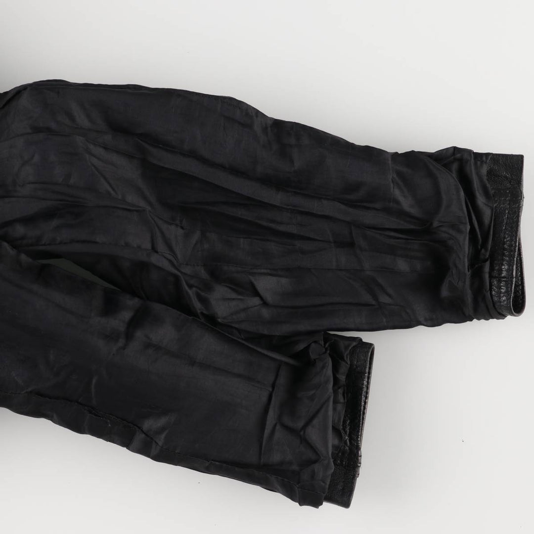 90'S Wilsons Leather Double Rider Jacket, Women's Size Medium, Vintage genuine leather black type Vintage Second Hand