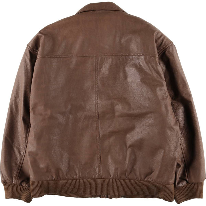 ARCHTECT A-2 Type Padded Leather Flight Jacket, Women's Size Medium genuine leather red type reddish brown Vintage Second Hand