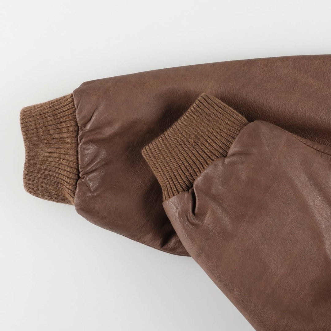 ARCHTECT A-2 Type Padded Leather Flight Jacket, Women's Size Medium genuine leather red type reddish brown Vintage Second Hand