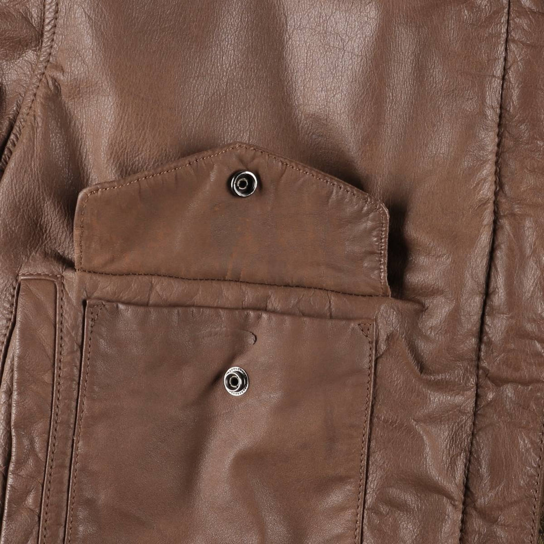 ARCHTECT A-2 Type Padded Leather Flight Jacket, Women's Size Medium genuine leather red type reddish brown Vintage Second Hand