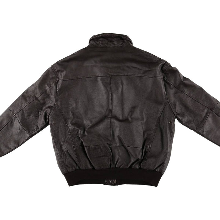 90'S Airborne A-2 Style Padded Leather Flight Jacket, Women's, Size Medium, Vintage genuine leather brown type Vintage Second Hand