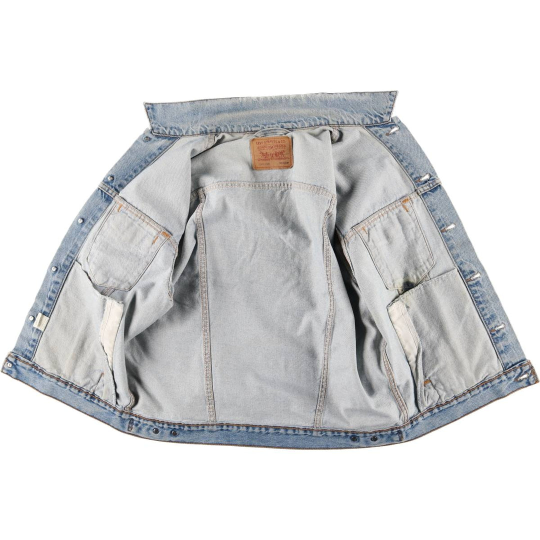 90'S Levi's 70507-0389 denim jacket, denim jacket, made in USA, men's size M, vintage cotton blue type Vintage Second Hand