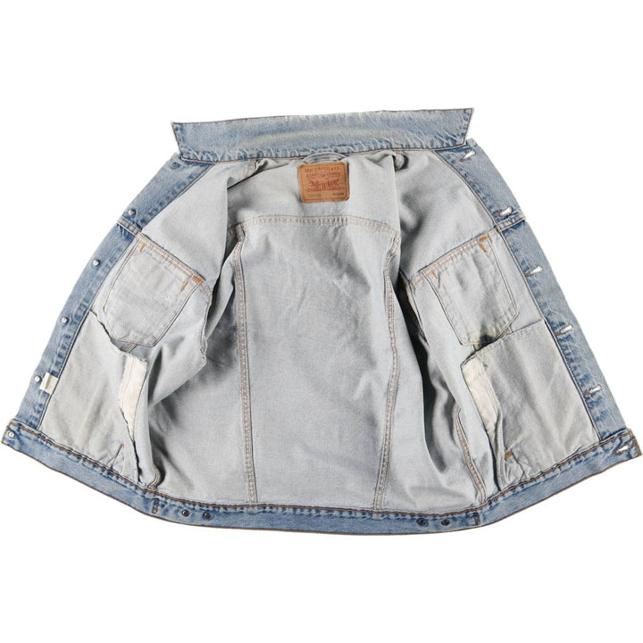 90'S Levi's 70507-0389 denim jacket, denim jacket, made in USA, men's size M, vintage cotton blue type Vintage Second Hand