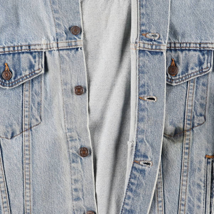 90'S Levi's 70507-0389 denim jacket, denim jacket, made in USA, men's size M, vintage cotton blue type Vintage Second Hand