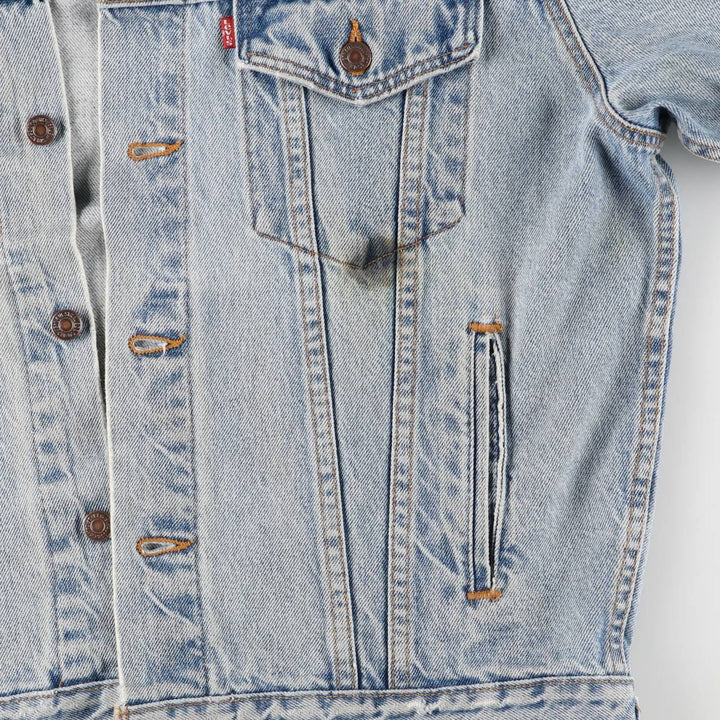 90'S Levi's 70507-0389 denim jacket, denim jacket, made in USA, men's size M, vintage cotton blue type Vintage Second Hand