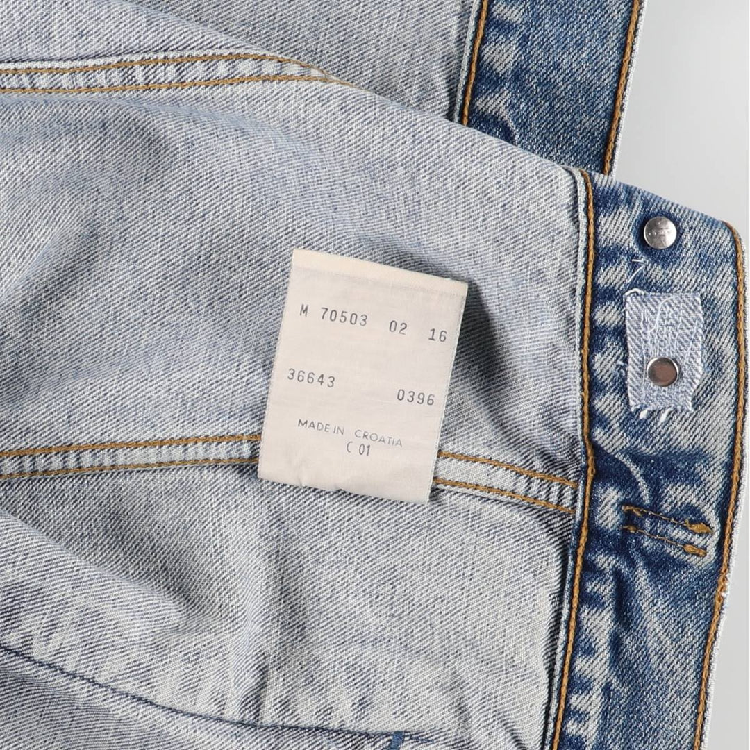 90'S Levi's 70503-0216 denim jacket, denim jacket, men's size M, vintage cotton blue type Vintage Second Hand
