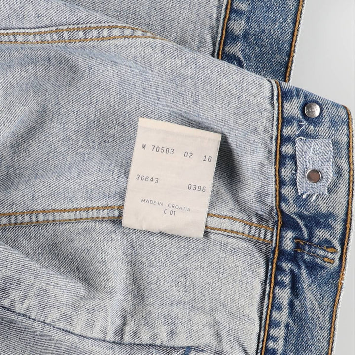 90'S Levi's 70503-0216 denim jacket, denim jacket, men's size M, vintage cotton blue type Vintage Second Hand