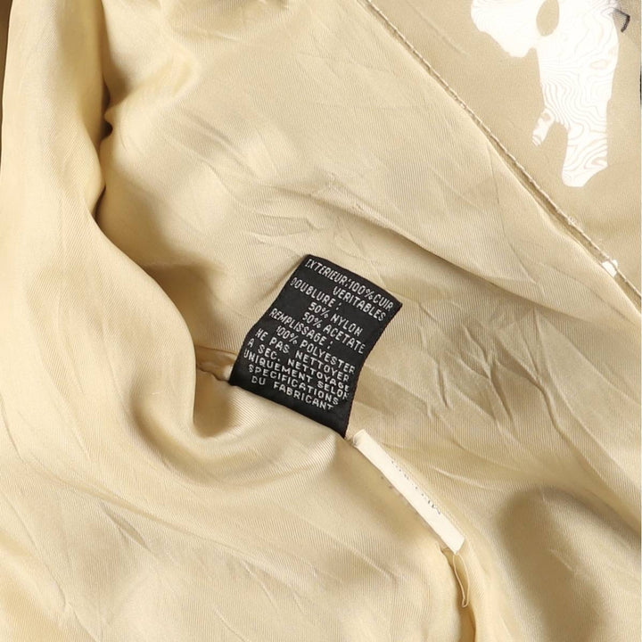 AVIREX A-2 USAIR FORCE Padded Leather Flight Jacket, Men's Size L, Vintage genuine leather brown type Vintage Second Hand