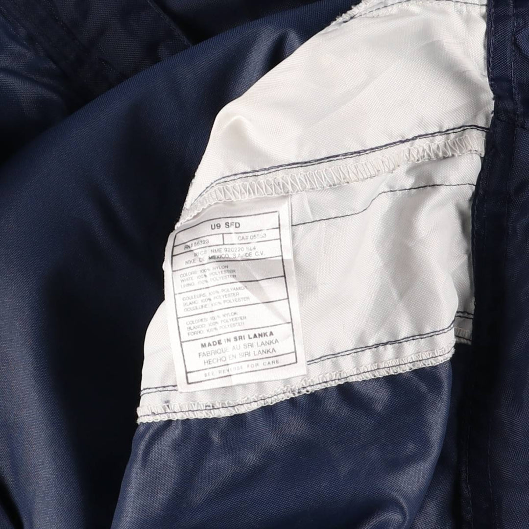 90'S Vintage Nike Anorak Jacket, Men's Size L Nylon navy blue type Vintage Second Hand