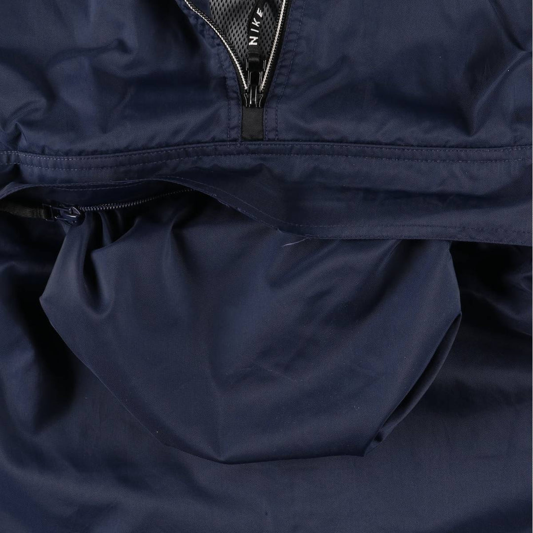 90'S Vintage Nike Anorak Jacket, Men's Size L Nylon navy blue type Vintage Second Hand