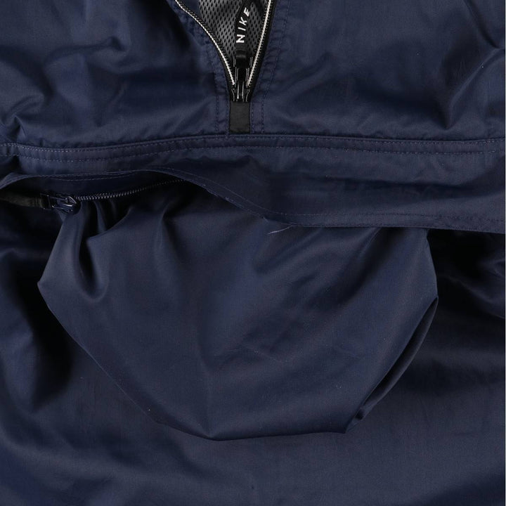 90'S Vintage Nike Anorak Jacket, Men's Size L Nylon navy blue type Vintage Second Hand