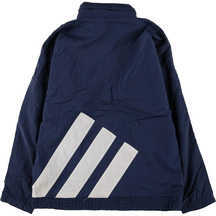 80'S Adidas Nylon Jacket, Men's M Size, Vintage Nylon navy blue type Vintage Second Hand