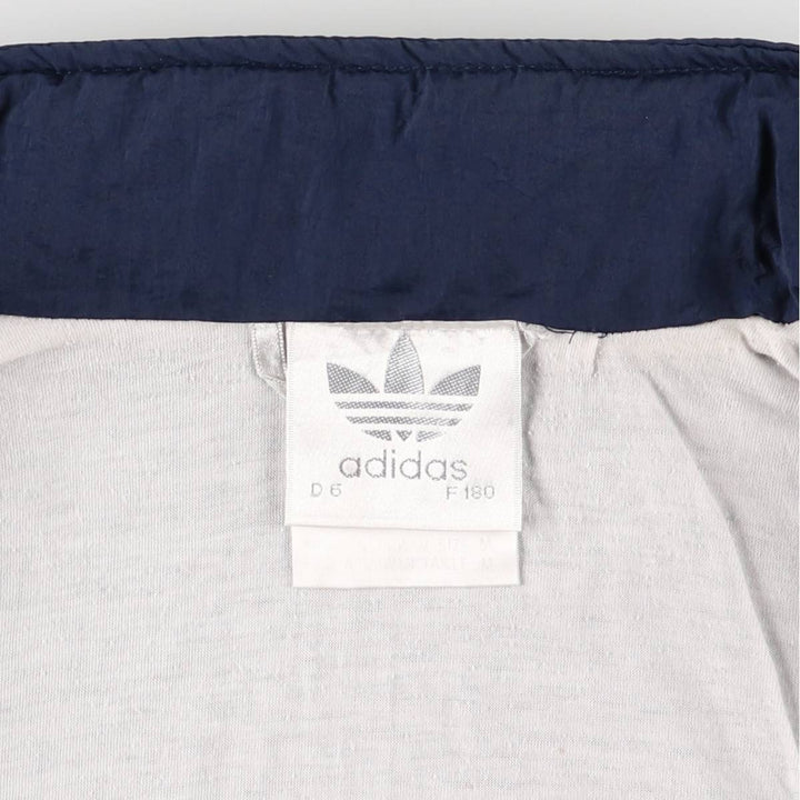 80'S Adidas Nylon Jacket, Men's M Size, Vintage Nylon navy blue type Vintage Second Hand
