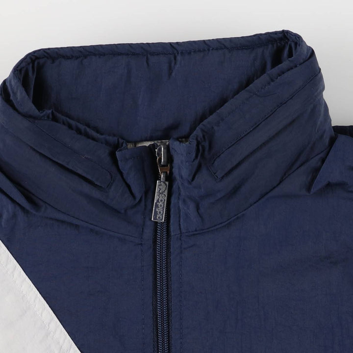 80'S Adidas Nylon Jacket, Men's M Size, Vintage Nylon navy blue type Vintage Second Hand