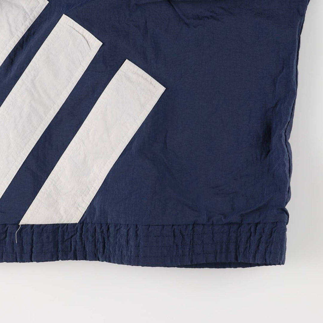 80'S Adidas Nylon Jacket, Men's M Size, Vintage Nylon navy blue type Vintage Second Hand
