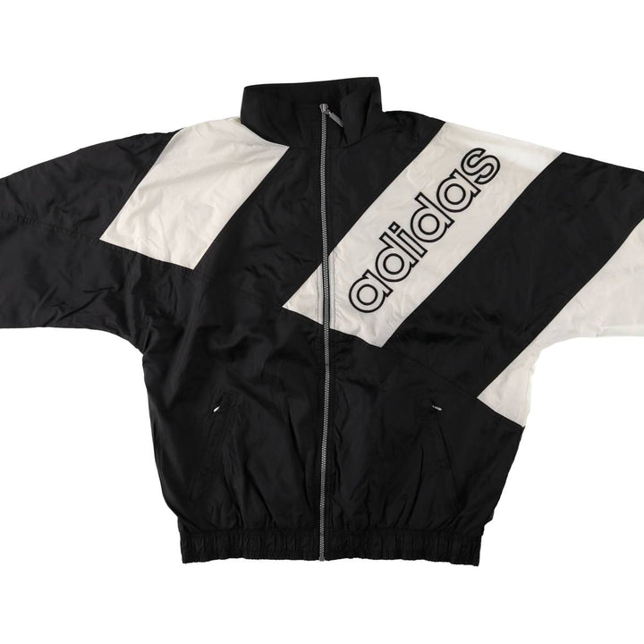 Vintage 80s-90'S Adidas nylon jacket, men's size M Nylon black type Vintage Second Hand