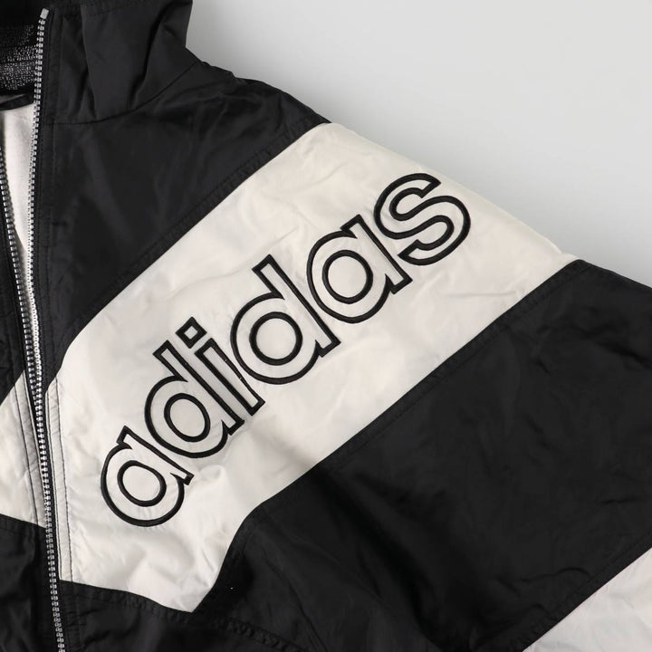 Vintage 80s-90'S Adidas nylon jacket, men's size M Nylon black type Vintage Second Hand