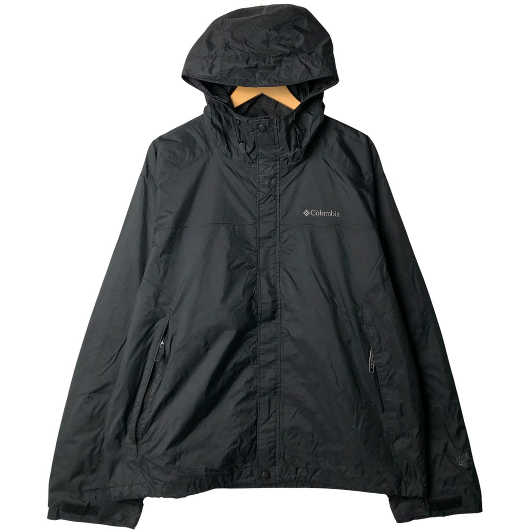 2000'S Columbia Mountain Parka Shell Jacket, Men's XL Nylon black type Vintage Second Hand