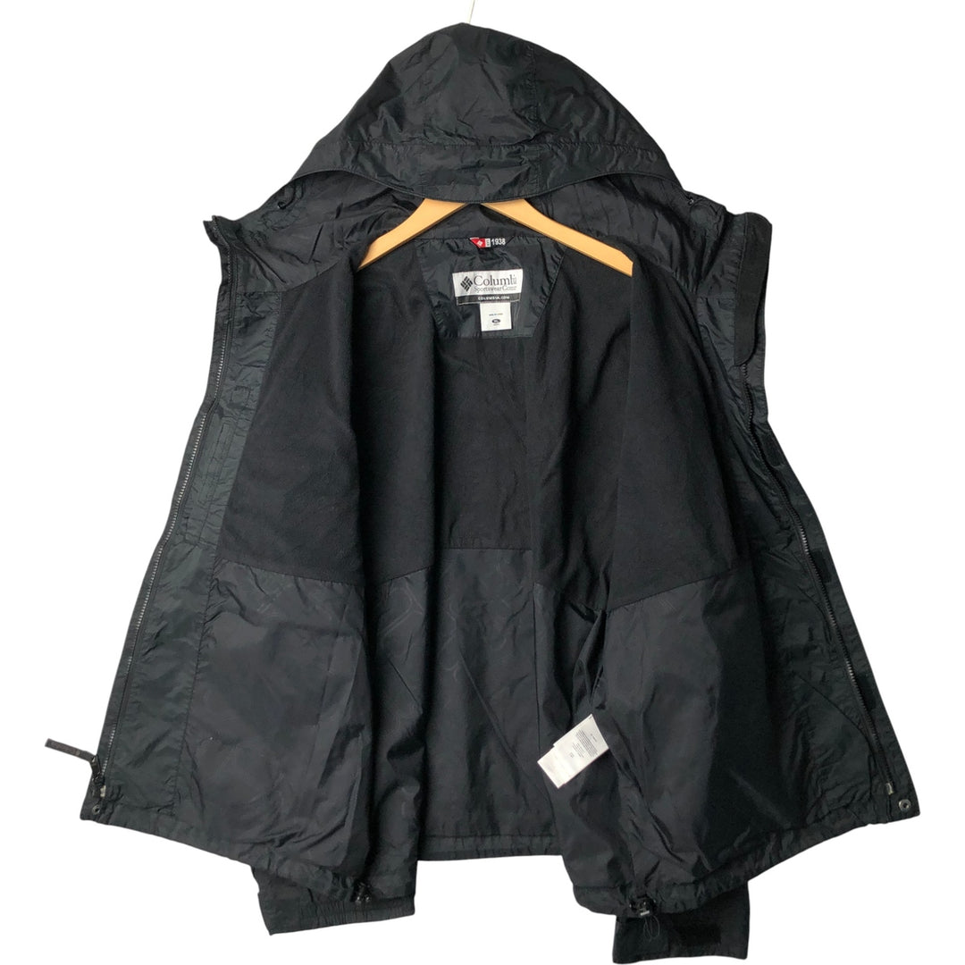 2000'S Columbia Mountain Parka Shell Jacket, Men's XL Nylon black type Vintage Second Hand