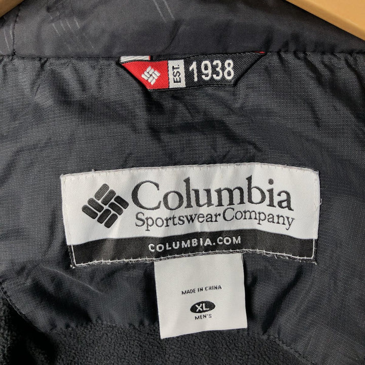 2000'S Columbia Mountain Parka Shell Jacket, Men's XL Nylon black type Vintage Second Hand