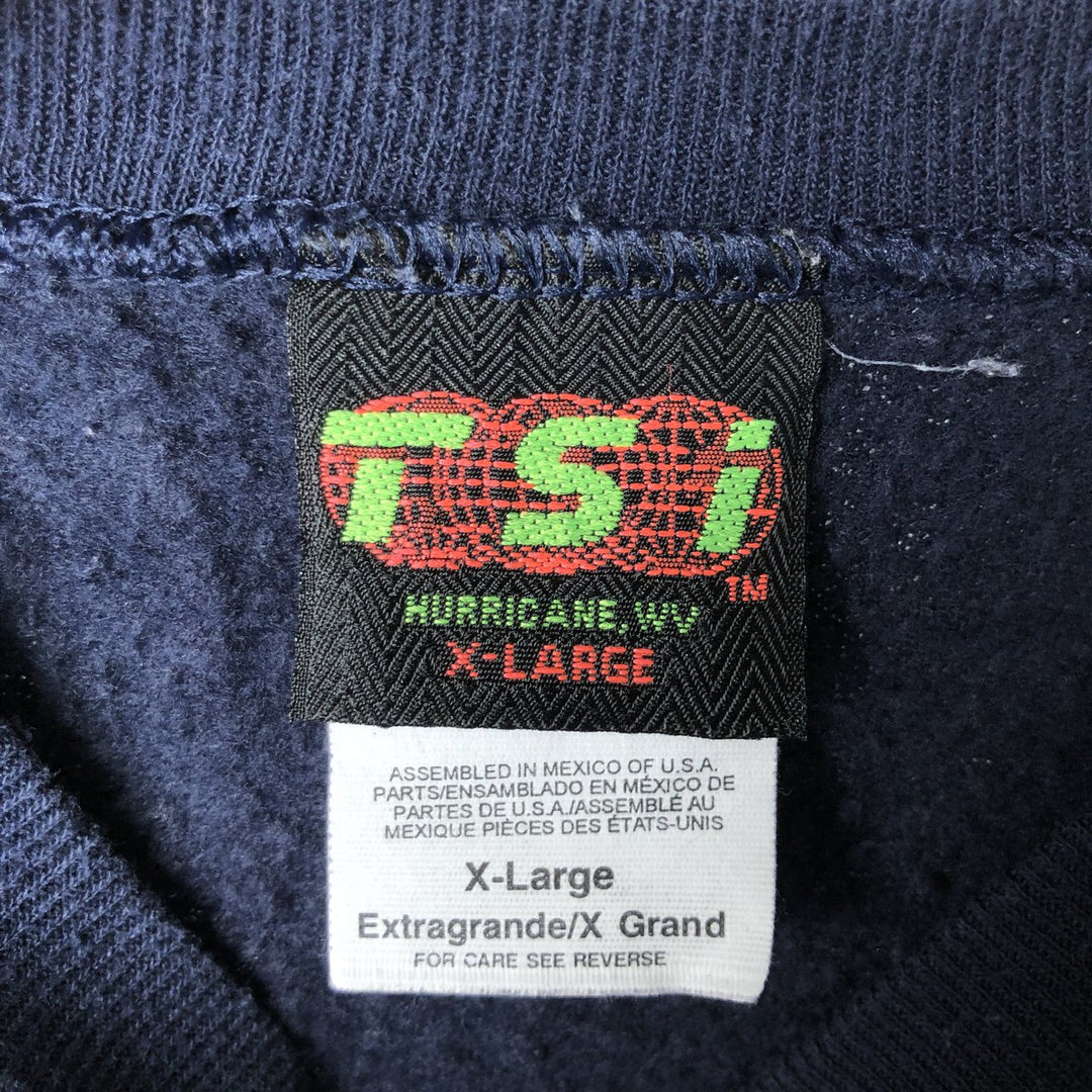90'S Vintage TSi MICHIGAN University of Michigan College Sweatshirt, Men's Size XL cotton navy blue type Vintage Second Hand
