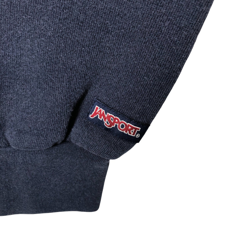 Jansport College Sweatshirt, Made in USA, Men's Size XL cotton navy blue type Vintage Second Hand