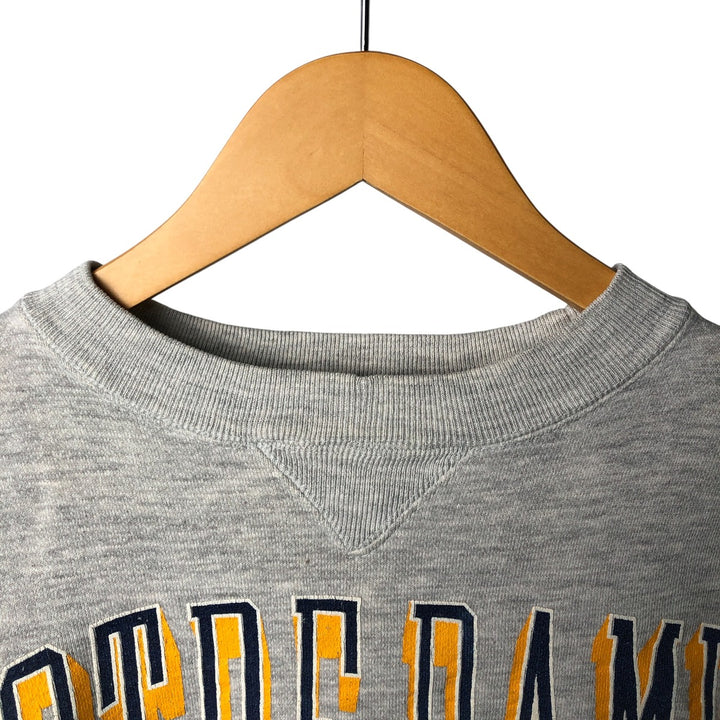 Vintage 1990'S GALT SAND NOTRE DAME University of Notre Dame college sweatshirt. cotton gray type Vintage Second Hand