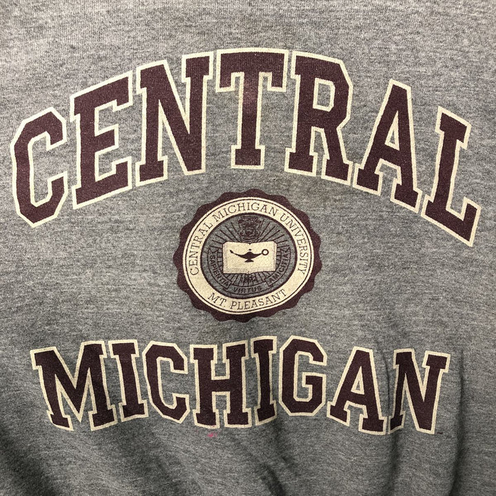90'S The Cotton Exchange College Sweatshirt, Made in USA, Men's Size L, Vintage cotton Charcoal Vintage Second Hand