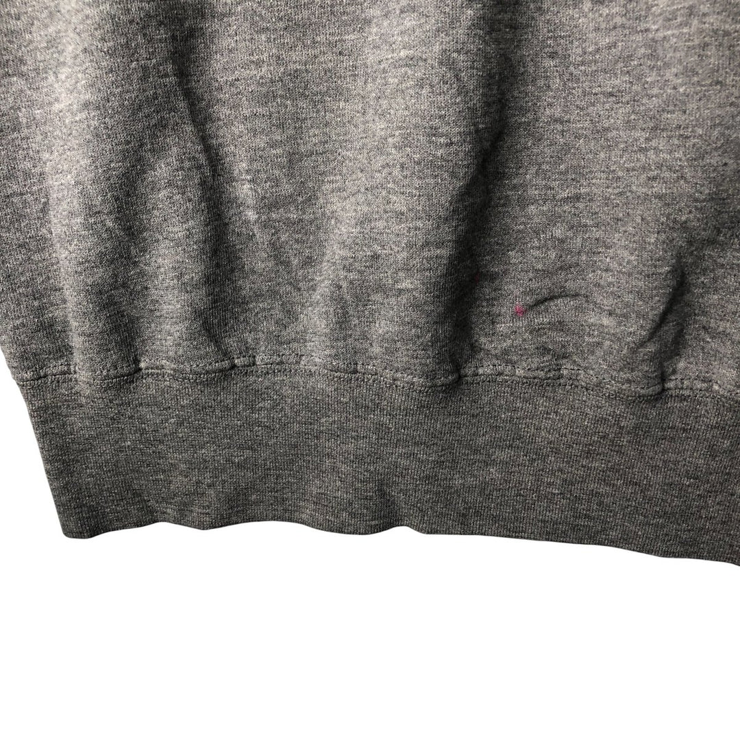 90'S The Cotton Exchange College Sweatshirt, Made in USA, Men's Size L, Vintage cotton Charcoal Vintage Second Hand