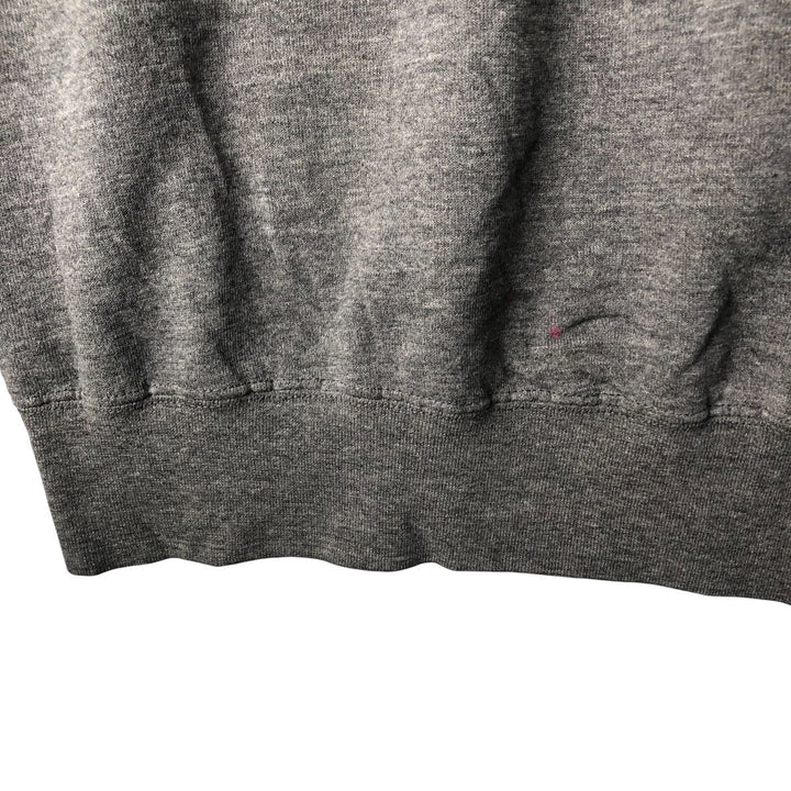 90'S The Cotton Exchange College Sweatshirt, Made in USA, Men's Size L, Vintage cotton Charcoal Vintage Second Hand
