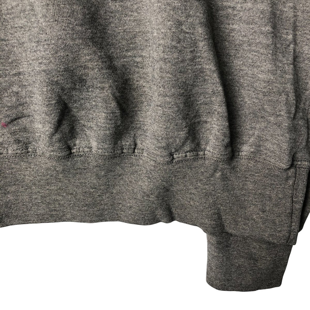 90'S The Cotton Exchange College Sweatshirt, Made in USA, Men's Size L, Vintage cotton Charcoal Vintage Second Hand