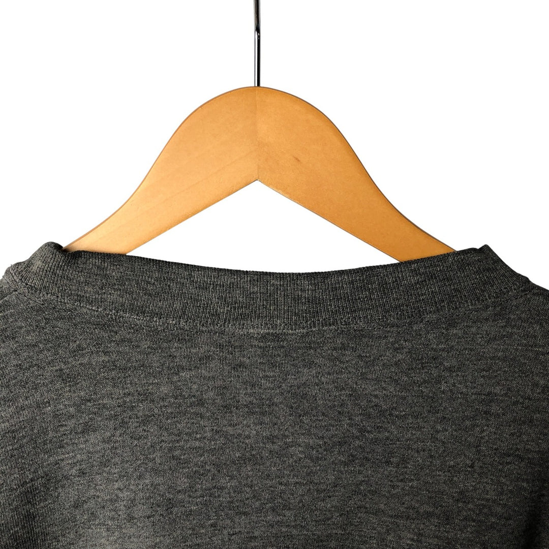 90'S The Cotton Exchange College Sweatshirt, Made in USA, Men's Size L, Vintage cotton Charcoal Vintage Second Hand