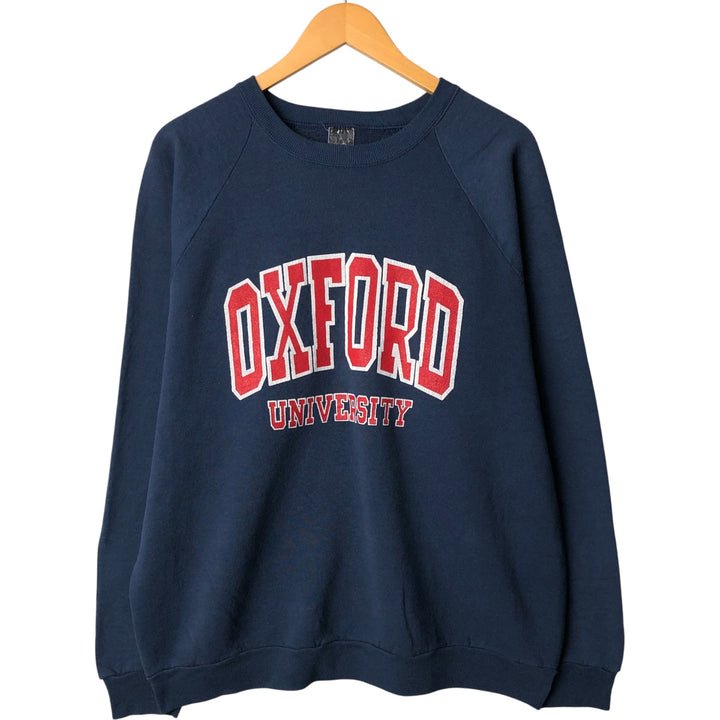 Men's college sweatshirt (XL size) unclear navy blue type Vintage Second Hand